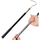 Huucozn Telescopic Pole with Extendable Hook from 41 to 150 cm &ndash; Retractable Hook for Awnings, Candles and Blinds &ndash; Extendabl