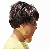 PartyCostume Deluxe Neuheit-Halloween-Kostüm-Party-Latex-menschliche Hauptmaske Masken Doppelkinn - 3