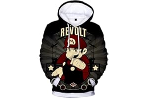 Silver Basic Super M Bro Sudadera con Capucha para Niños y Hombres Moda 3D Sudadera con Capucha Ropa Deportiva Videojuego Cosplay Disfraz