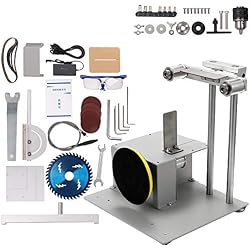 KKmoon 4-en-1 Multifonctionnel Mini Petite Scie à Table Kit Ponceuse Kit Scie Électrique Machine de Coupage Ensemble Main à Bois Banc Scie Modèle Artisanat Coupe Scie