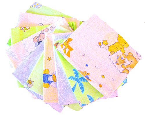 Babymajawelt® Stoffwindeln Paket – 50 Teile Mullwindeln Spucktücher Molton Waschlappen- SORGLOS PAKET - 6