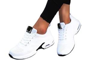 Minetom Damen Mesh Laufschuhe Turnschuhe Sportschuhe Sneaker Running Tennis Schuhe Straßenlaufschuhe Dämpfung Leichtgewichts Atmungsaktiv Walkingschuhe Outdoor Fitness Jogging