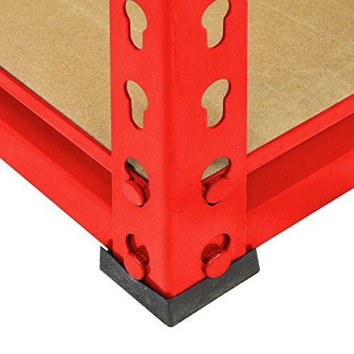 4 x Z-Rax Schwerlastregal Lagerregal Garage Werkstatt Lagerhaus Gartenhaus , 5 Fächer Einheiten !!! 360 kg pro Fach 100% SCHRAUBENFREI !!! Gesamtmaße jedes Fachs 90cm B x 45cm T x 183cm H - 5