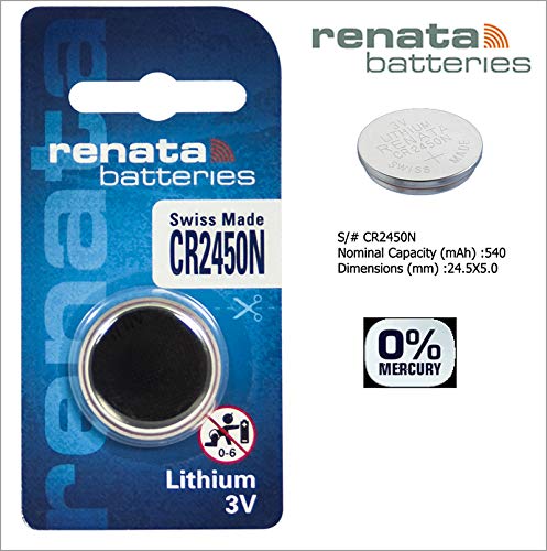 Preisvergleich Produktbild Renata CR2450N 3V Lithium Button Cell Battery - 10 Pieces