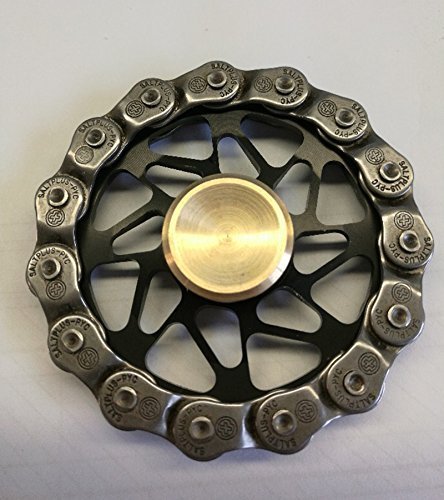 Sunnytech 1PC Fidget Spinner Toy EDC Exquisite Brass Hand Spinner DIY Puzzels for Anxiety Boredom HS32A-5 Black