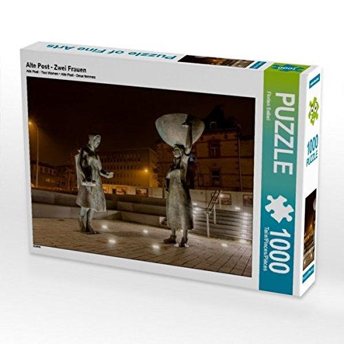 Preisvergleich Produktbild Alte Post - Zwei Frauen 1000 Teile Puzzle quer (CALVENDO Orte)