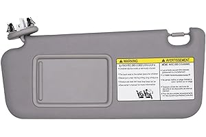 WEFOLCC Pare Soleil Voiture Pour Toyota RAV4 RAV 4 2006 2007 2008 2009 2010 2011 2012 2013 W/Vanity Light Relace Interior Front SunVisor Panel With Makeup Mirror Light Sun Visor Pare-Soleil Avant(gauche)