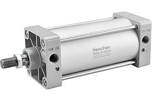 Heschen Vérin pneumatique Standard, SC 100-150, PT1/2'' Port, Alésage 100mm, Course 150mm, Double Effet