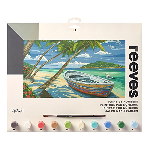 Reeves Dipingi con i numeri - Monumenti 30x40 cm - Spiaggia Tropicale