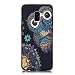 Produktbild Everainy Kompatibel für Samsung Galaxy A8 2018 Hülle Silikon Bumper Gummi Neu Cover Hüllen für Galaxy A8 2018 Handyhülle Stoßfest TPU Stoßstange Schwarz Schutzhülle (Eule)
