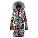 Produktbild Yvelands Winter Mantel Outwear lose Baumwolle warme gedruckte Taschen dickere Hasp mit Kapuze damenmantel kurzer Wetterjacke Herbstjacken Warmer Steppjacke Outdoorjacken