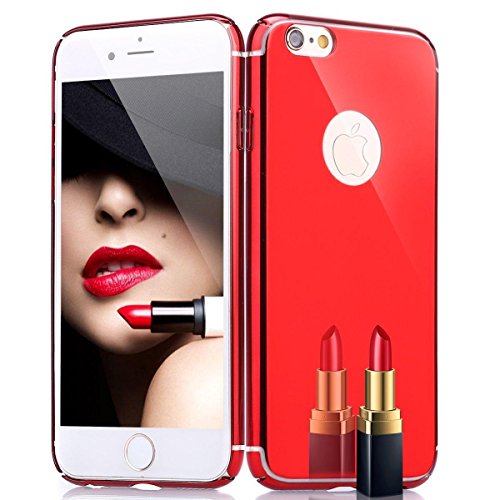 Kobwa iPhone 6/6s Hüle, Spiegel Helle Reflexion Ultra Thin Hard Anti-Kratzer Shockproof Electroplate Rahmen mit Beschichteter Oberfläche Ausgezeichneter Griff Case für Apple iPhone 6/6s - 2