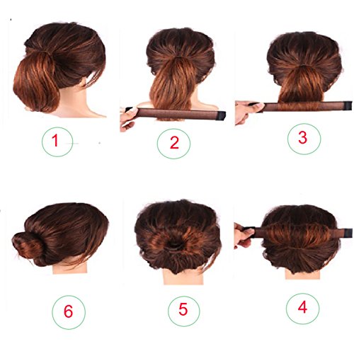 2Pcs Twist Haar Brötchen Styling Braid Halter Zubehör Werkzeug Frühling Mode Frisur Damen Fashion Haarstyling Tool DIY Werkzeug Brautschmuck Rolle - 5