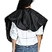 Anself Hairdressing Salon Apron Hair Cloth for Barbershop Water Resistant Hair Cutting Cape Black Shampoo Cloth