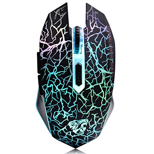 M2 kabellos wiederaufladbar Gaming Maus Optische geräuschlos Mäuse mit Nano Empfänger 6 Tasten für Mac Notebook Desktop Laptop - 9