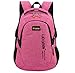 Produktbild Super Modern Unisex-Schulrucksack aus Nylon, Laptoptasche für Teenager, ob Mädchen oder Jungen, cooler Sportrucksack, Reiserucksack für Männer und Frauen Größe L rose