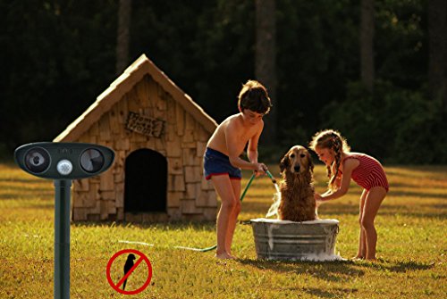 Cozyswan Solar Tiervertreiber Wasserdichte Ultraschall Abwehr Hundeschreck Katzenschreck Marderschreck - 8