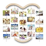 Uping Cadre Photo Mural Cadre Photo Pele Mele, avec Porte Photo Pinces et Corde