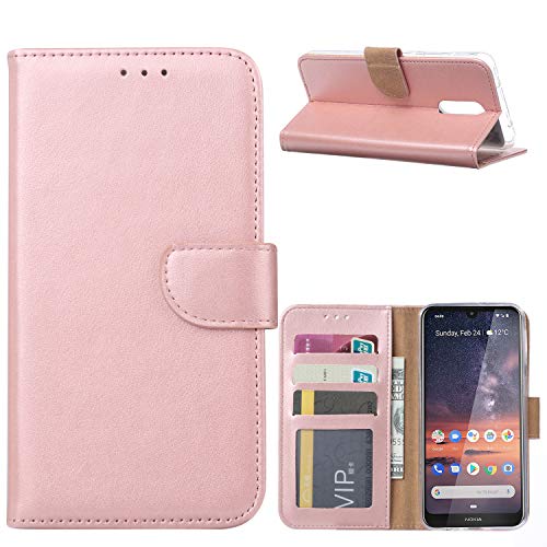 Preisvergleich Produktbild Ntech Nokia 3.2 Portemonnee Hoesje / Book Case - Rose Goud