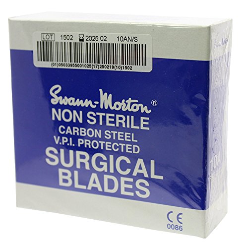 Swann-Morton - Set de bisturís quirúrgicos (nº 10A, nuevos y sellados, 100 unidades)