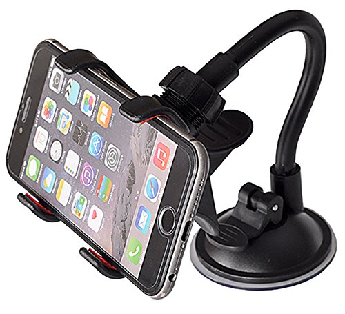Braccio pinza supporto universale ventosa auto vetro per cellulare smartphone