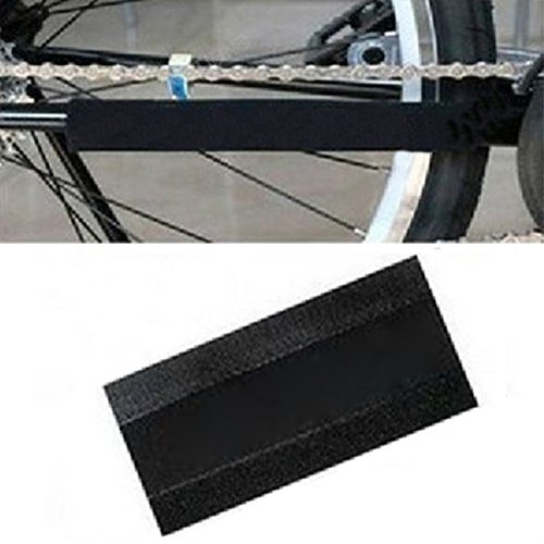 Schwarz Bike Fahrrad Rahmen Klettverschluss Fix Kette Kettenstrebenschutz Care Cover Guard - 3