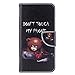 Produktbild Xiaomi Redmi Note 4X Hülle, Chreey Bunt Gemalt Magnetverschluss Flip Case Wallet Handyhülle PU Lederhülle Bookcase Brieftasche Kreditkarte Etui Schutzhülle [Bär - Don't touch my phone]