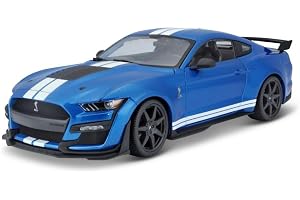 BBURAGO Mustang Shelby GT500 '20 Bilmodell, Blå, 34 cm
