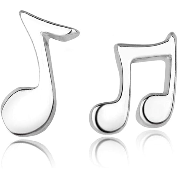 Orecchini Chiave di Violino Argento 925 Placcato Oro Rosa 18K - Orecchini Chiave di Sol - Orecchini Nota Musicale - Orecchini Donna Oro Rosa
