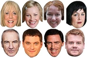 FoxyPrinting Gavin & Stacey 8 x Party Face Fancy Dress PACK - All Characters