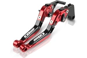 Anyway Leve Freno Frizione Per CB500F CB 500F CB500 F 2013-2017 2018 Accessori moto leve pieghevoli estensibili in alluminio(Rosso+Nero)