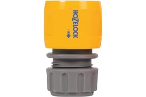 HOZELOCK - Inlet Adaptor : For Reels and Carts, Water Connection [2166P9000], Grey, 12.5mm & 15mm