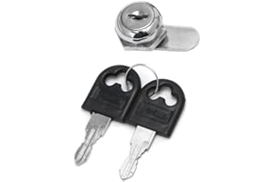 BIlinli 10-30mm Cam Lock Filing Cabinet Post Mailbox Drawer Cupboard Locker 2 Key Lock