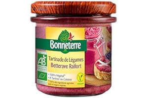 EPICERIE SALÉE BONNETERRE - TARTINADE LEGUMES BETTERAVE RAIFORT 135G