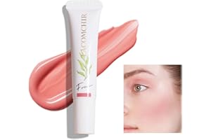 LACOMCHIR Dewy Cheek Tint Fard à Joues Liquide Blush Creme Maquillage Hydratant Apesanteur Longue Durée Respirant Sans Cruauté et Végétalien 10ml 01