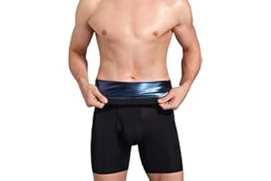 YLSHSQSMWJD Ventre Plat Sauna Short Legging Sudation Homme Shapewear Taille Haute Perte Poids Pantalon Idéal pour Minceur Fitness Jogging Yoga