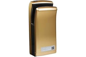 PHYSA WELLNESS & LIFESTYLE Physa Bari Gold Secador de Manos Eléctrico Automático (Tiempo de Secado máx.: 5 s, Potencia de 1200 Watt, Flujo de Aire: 90 m/s)