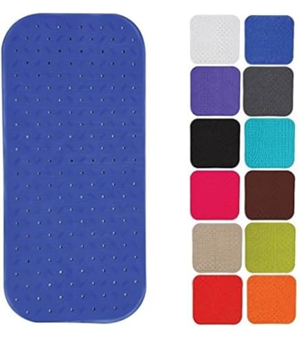 Antislip douchemat lichtblauw 53 x 53 cm gemaakt in Italië