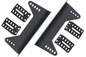 M MODAUTO Soporte Lateral para Asiento del Coche, Soporte para Semibaquet, Longitud 450mm, 6 Piezas Incluidos, Universal (G460B-450mm)