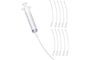 CAIKAILIOR Spritzen 10ml mit 10 Stück Schlauch,Jungvögel Feeder Set,Spritze Mit Schlauch,Tauben Zubehör,Baby Vögel Papageienverfügung,Handfütterungswerkzeug,Für Füttern Wasser Milchvögeln Papageien Kleines