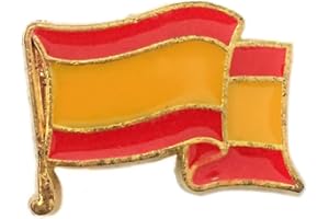 DURABOL Pin de Solapa Pines de Broche escarapela de Bandera España Esmalte Con Borde