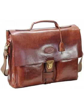 The Bridge Sfoderata Luxe Uomo Aktentasche Leder 41 cm Laptopfach