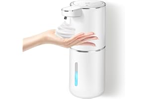 ‎DALUGO Dalugo No Touch Schaumseifenspender Sensor 380mL USB Wiederaufladbar, Automatischer Seifenspender Mit Wandbefestigung, IPX5 Wasserdicht Elektrisch Weiß für Badezimmer Küche