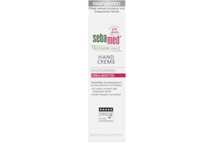 ‎SEBAMED Sebamed Trockene Haut Urea Akut 5% Handcreme parfumfrei 75 ml, pflegt extrem trockene und strapazierte Hände, lindert Rissigkeit und Rauheit