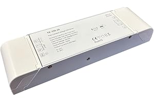 LEDLUX Trasformatore Alimentatore Dimmerabile 24V 150W, Dimmerabile Con Triac Dimmer Varialuce Su 220V + Pulsante Nornalmente Aperto (Push Dimmer), Per Striscia Led 24V