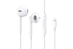 YMDEI Cuffie per iPhone,Auricolari iphone con filo Hi-Fi Stereo Cuffie,Auricolari In-Ear con Controllo del Volume e Microfono,Compatibile con iphone 11/12/11 Pro/12 Pro/13/13 Pro/14/14 Pro/8/7 Plus/X/XS/XR
