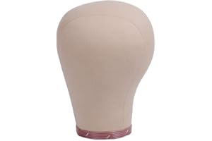 YANTAISIYU Cork Canvas Block Wig Head Mannequin Manikin Head Wigs Making Display Head (21 Inch)