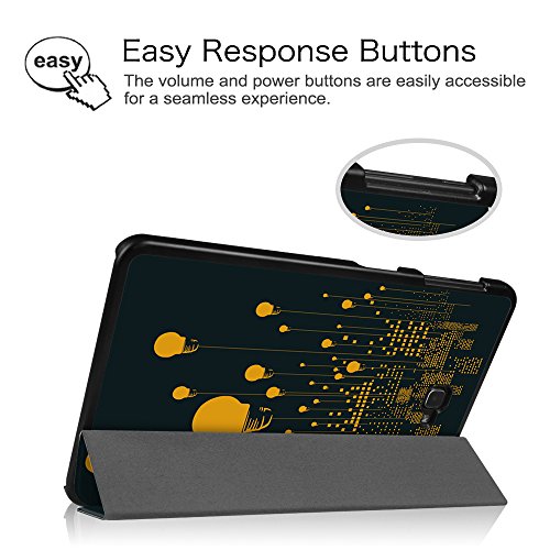 Fintie Samsung Galaxy Tab A 10.1 Hülle – Ultra Schlank Superleicht Ständer Smart Shell Case Cover Schutzhülle Etui Tasche mit Auto Schlaf / Wach Funktion für Samsung Galaxy Tab A 10,1 Zoll T580N / T585N Tablet (2016 Version), Glühbirne - 6