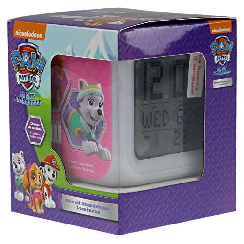 Preisvergleich Produktbild Nickelodeon PAW35-DALC Paw Patrol Digital Wecker mit Farbwechsel