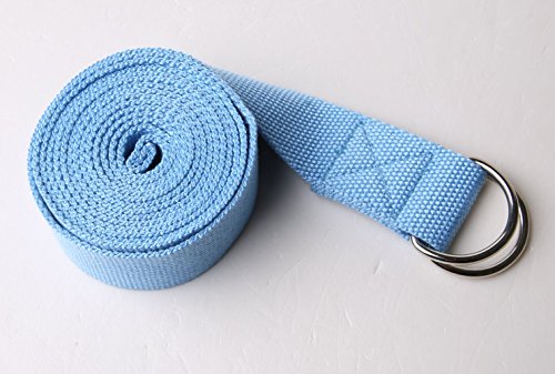 Yoga-Gurt, Yoga Gürtel von HPY active mit Metall-Verschluss (D-Ring) für effektives Yoga Training, 244x3,8cm